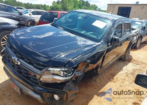 2022 Chevrolet Colorado 4Wd Short Box Z71 z USA, uszkodzony, nr VIN 1GCGTDEN5N1327500